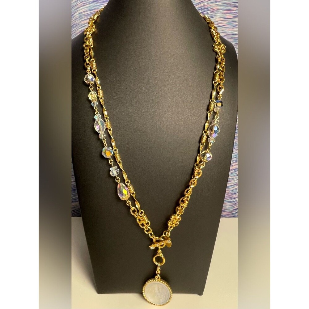 VINTAGE KIRK’S FOLLY 26” NECKLACE & 8" Matching bracelet "Love Never Dies